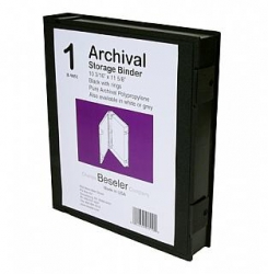 product Besfile Archival Storage Binder with Rings - Black