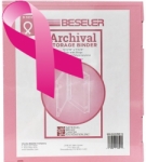 Besfile Archival Storage Binder with Rings - Pink