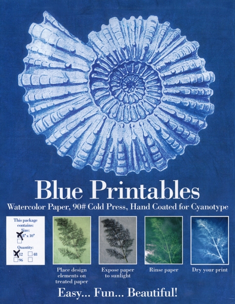 Blueprint Printables Design & Print Pre-Coated Cyanotype Watercolor Paper 8x10 in. - 48 Pack