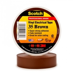 3M Scotch® Vinyl Electrical Tape 35 - 3/4 in. x 66 ft. - Brown