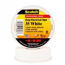3M Scotch® Vinyl Electrical Tape 35 - 3/4 in. x 66 ft. - White
