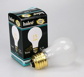 Halco 15 Watt A15 Frosted Bulb for Safelights and Darkoom Accessories