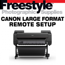 Freestyle Remote Setup - Canon Large Format Printer (includes calibration paper)