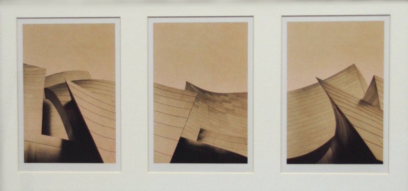 <b>Mark Barnes</b><br/><i>Disney Hall</i><br/>3 5&quot;x 7&quot; Chromogenic Prints Nikon D3 Camera, Delkin Media Card, Fuji Crystal Archive Color Paper.