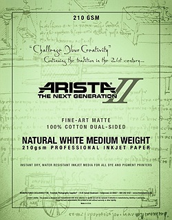 Fine Art Cotton Natural White Dual Sided Matte - 210 GSM